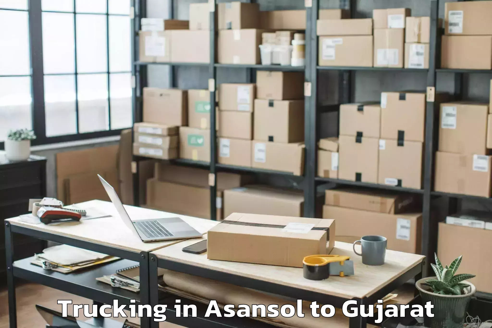 Book Asansol to Gujarat Trucking